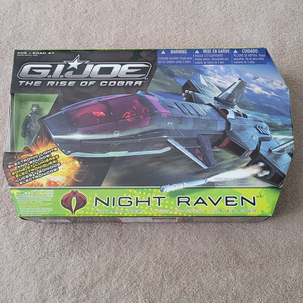 G.I. Joe Cobra Night Raven With Air Viper 2009 Rise of Cobra Hasbro NWT